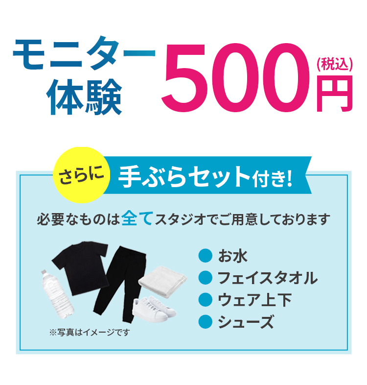 モニター体験　（税込）500円